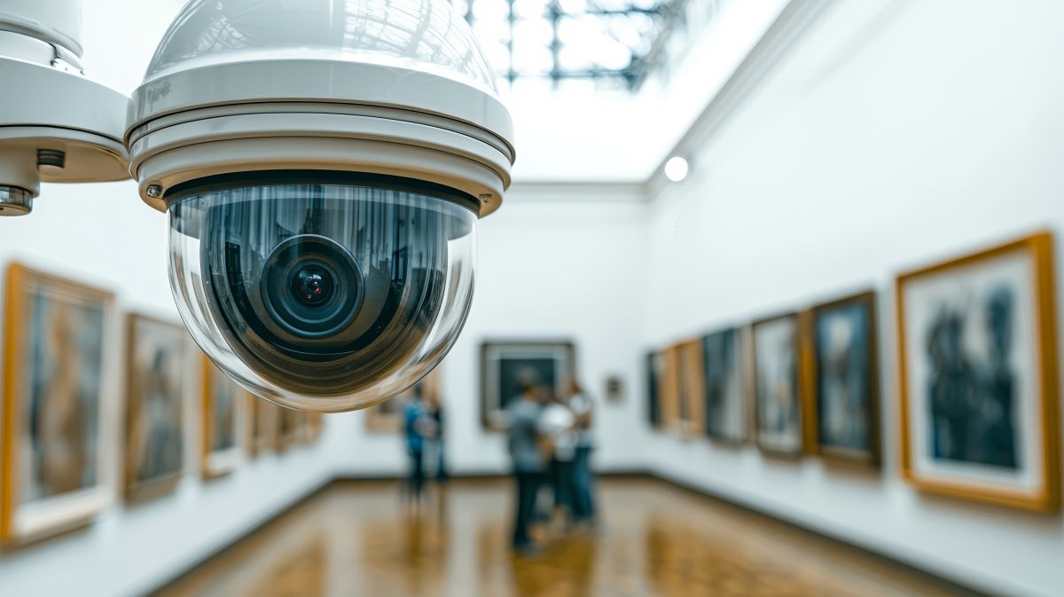 camera pour assurer la sécurité des visiteurs dans les musées